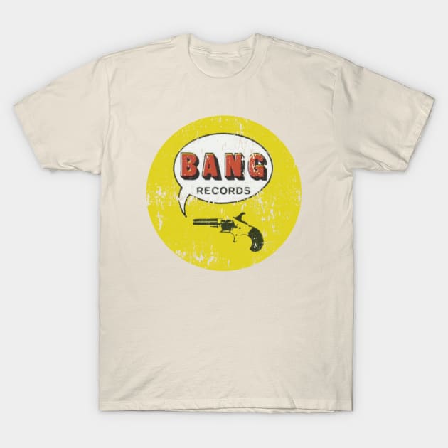 Bang Records - vintage record label T-Shirt by retropetrol